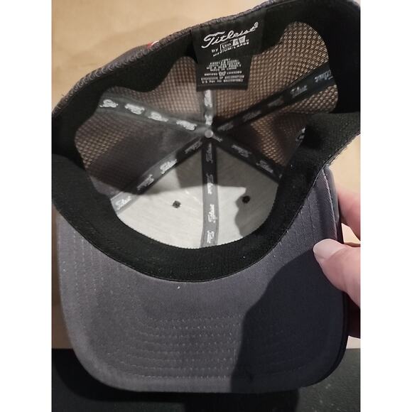 Titleist Footjoy FJ Tour Performance Mesh Golf Hat Cap Gray Med/Lrg Embroidered - Picture 8 of 8